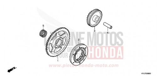 EMBRAYAGE DE DEMARRAGE CBR250RAD de 2013